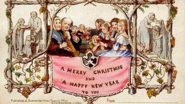 La primera tarjeta de Navidad, un «invento» de Henry Cole