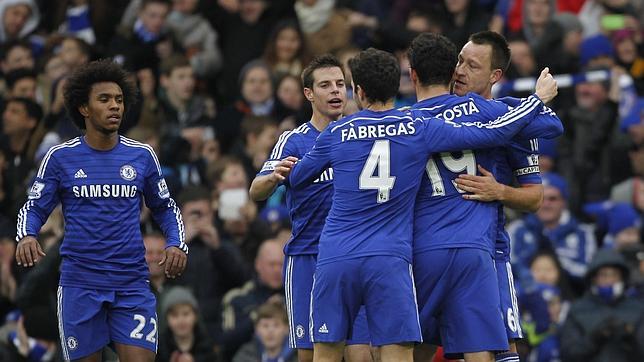 Diego Costa y Terry reafirman el liderato del Chelsea