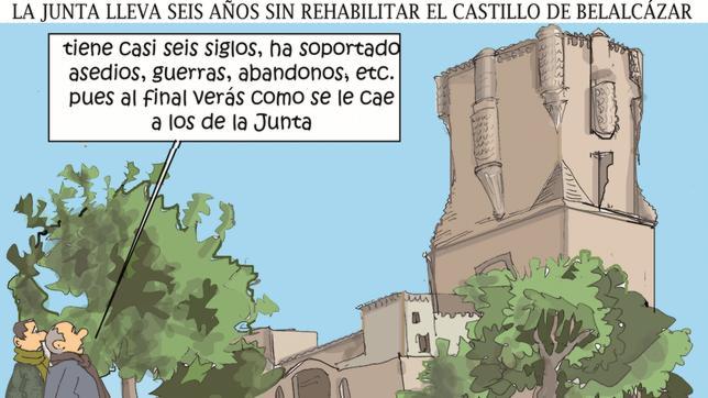 Ilustración sobre el Castillo de Belalcázar