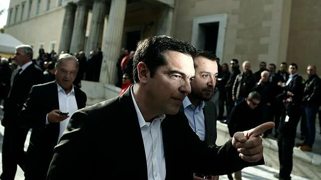 El líder de Syriza, la formación que lidera las encuestas, Alexis Tsipras