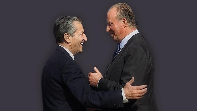 El Rey Don Juan Carlos, junto al expresidente del Gobierno Adolfo Suárez