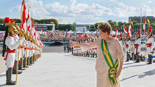 Dilma Rousseff el día su investidura para su segundo mandato