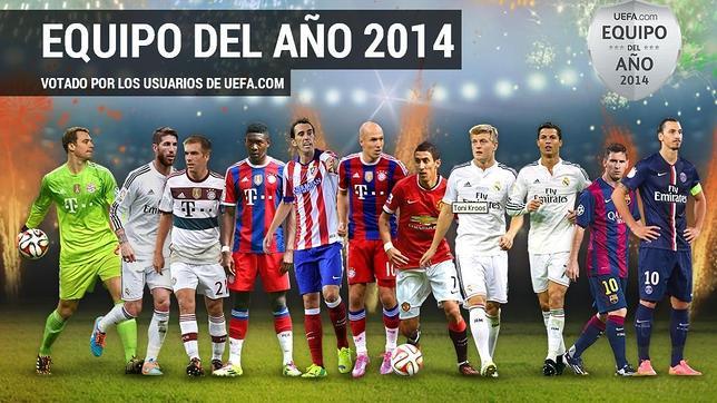 Bayern y Real Madrid, equipos con más presencia en el once ideal de uefa.com