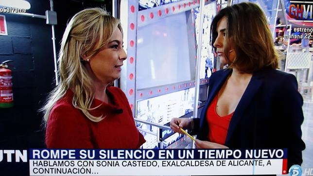 Sonia Castedo en el programa de Tele 5 "En un tiempo Nuevo"