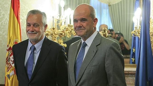 Los expresidentes autonómicos Manuel Chaves y José Antono Griñán