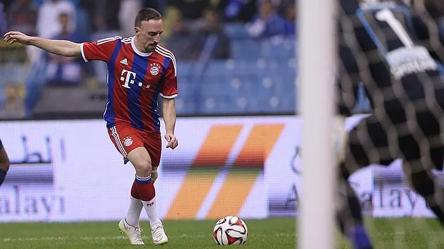 Ribery, en un partido del Bayern