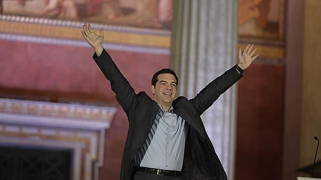 El líder de Syriza celebra los resultados de las elecciones