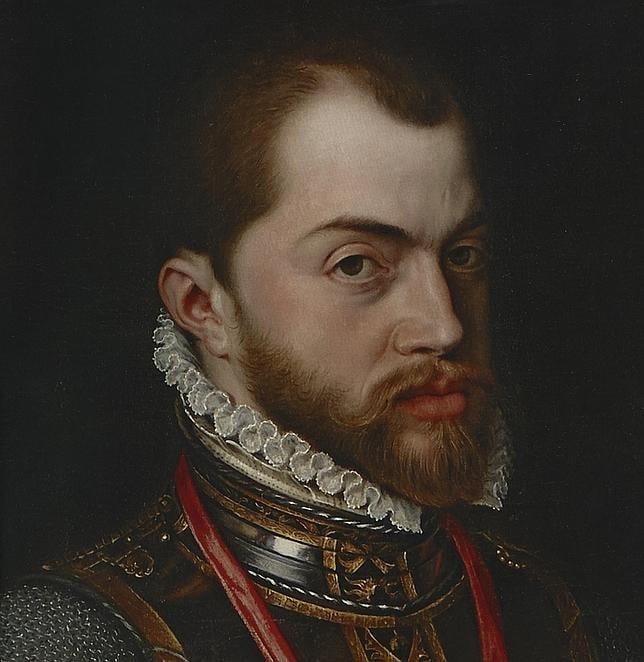 Retrato de Felipe II, obra de Antonio Moro