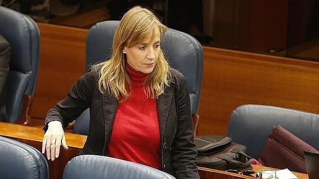 Tania Sánchez, camino de su escaño en la Asamblea de Madrid