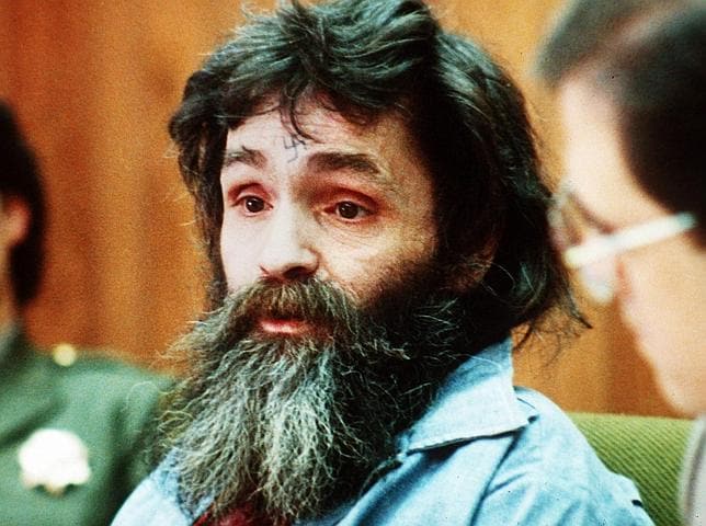 Charles Manson, líder de la secta "La Familia", juzgado en California por el asesinato de la actriz Sharon Tate y otras cuatro personas