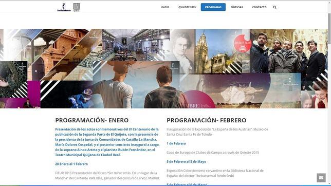 Entra en funcionamiento la web con la programación del Centenario del Quijote