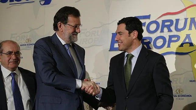 Rajoy presentó ayer a Moreno Bonilla en una conferencia en Madrid
