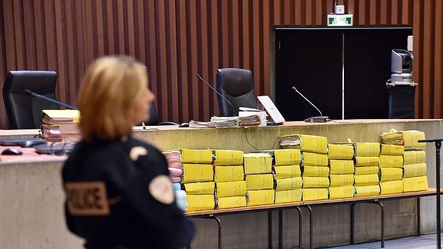 Momentos antes de comenzar el juicio en Lille, esta tarde