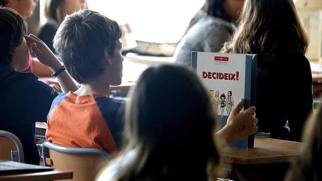 Clases en catalan en un colegio de Primaria en Barcelona