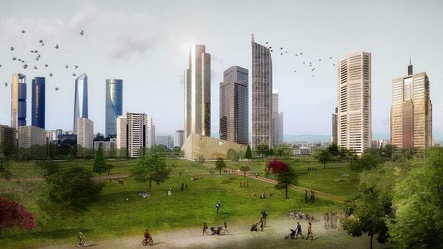 El gran parque central donde se podrán practicas deprotes y habrá sendas para bicicletas