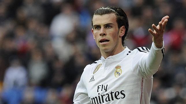 Bale gesticula durante un partido del Real Madrid