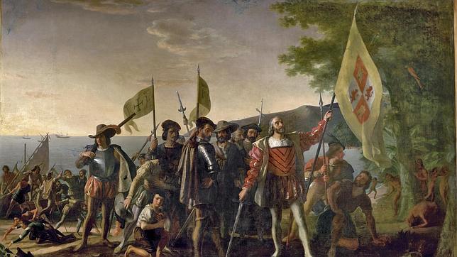 Llegada de Cristóbal Colón a las Indias Occidentales, por John Vanderlyn