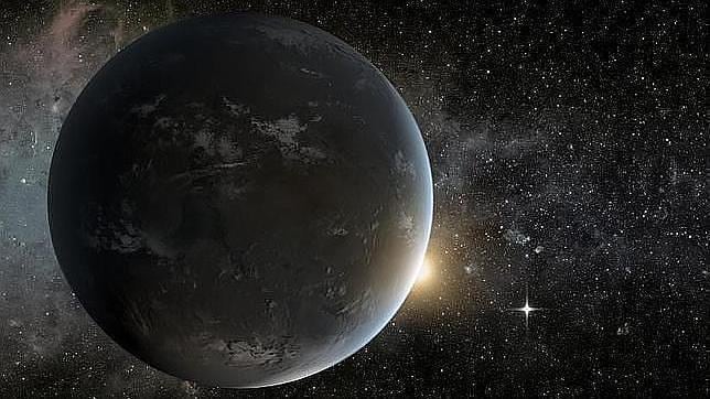 Recreación de un planeta descubierto por el telescopio Kepler fuera del Sistema Solar