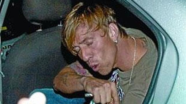 Guti, en una noche de fiesta