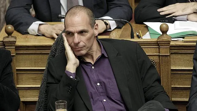 Yannis Varoufakis, ministro de Finanzas de Grecia en el Parlamento griego