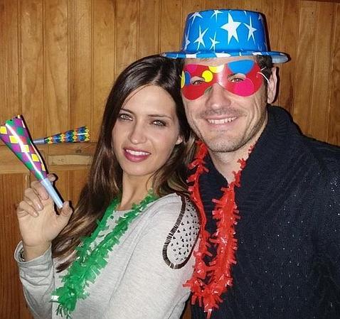 Sara Carbonero e Iker Casillas en la celebración de la última Nochevieja