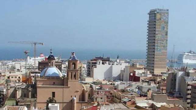 Vistas del casco histórico de Alicante