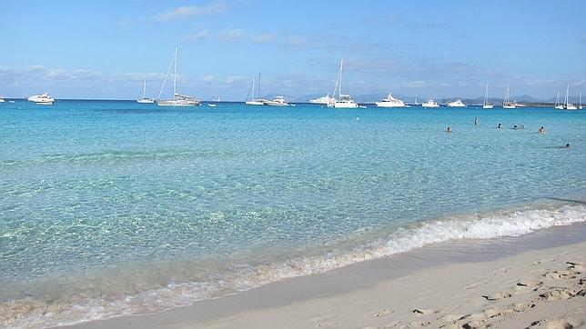 Playa balear de Ses Illetes, en Formentera