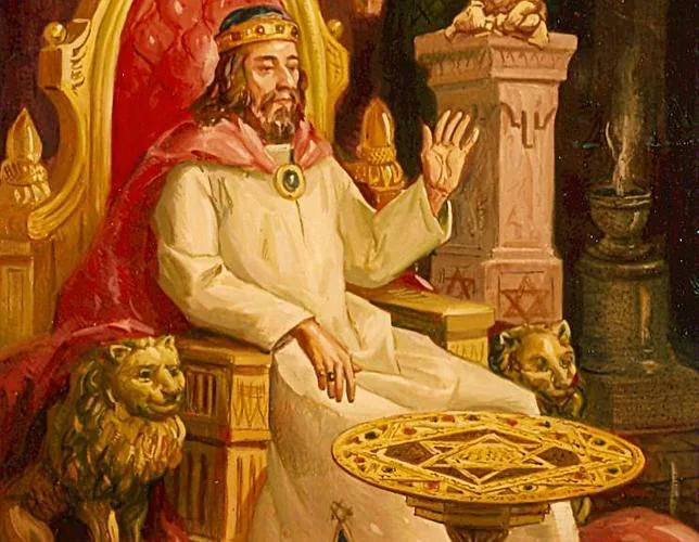 «El rey Salomón y su mesa», óleo de Cerezo Moreno