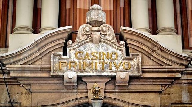 Cartel principal de entrada del Casino Primitivo