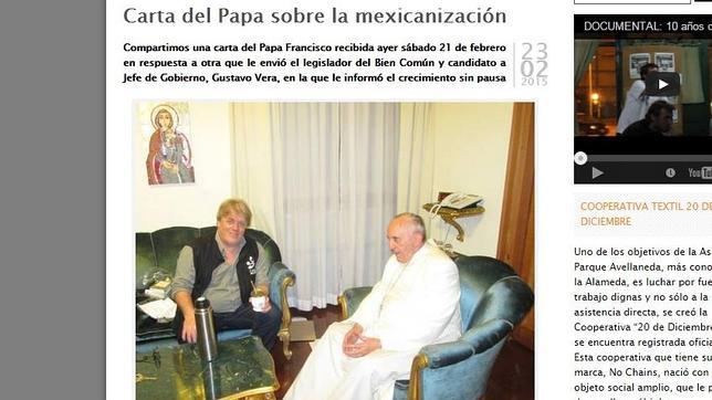 Polémica por una supuesta carta del Papa que alerta de una «mexicanización» de Argentina