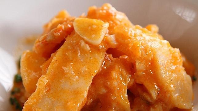 Bacalao al ajoarriero, de Cachetero (Logroño)