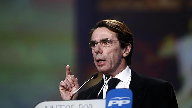 José María Aznar en la Convención del PP, el pasado mes de enero