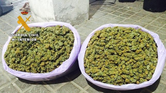 Dos detenidos en Seseña con 2,3 kilos de marihuana