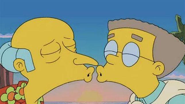 ¿Se besan Smithers y el Sr. Burns en lo  nuevo de «Los Simpson»?