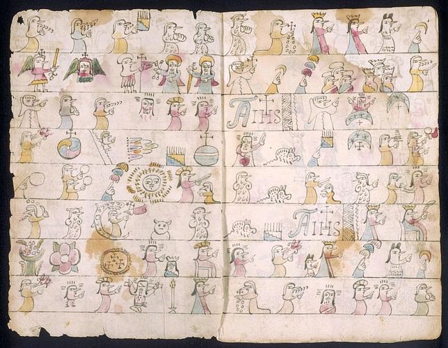 Los bellos códices realizados a base de dibujos ayudaban a memorizar las oraciones