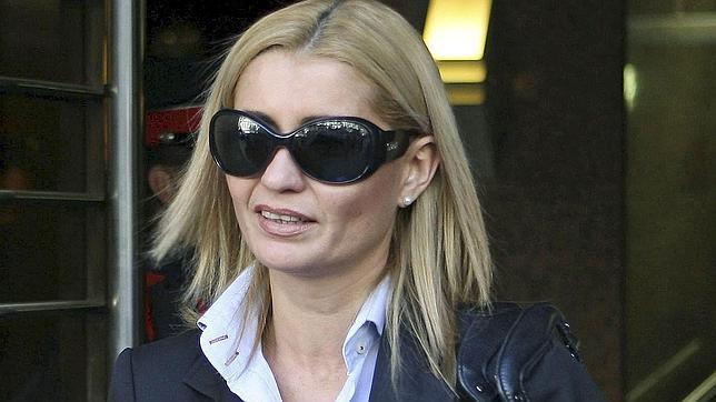 Flavia Massoli, a la salida de los juzgados