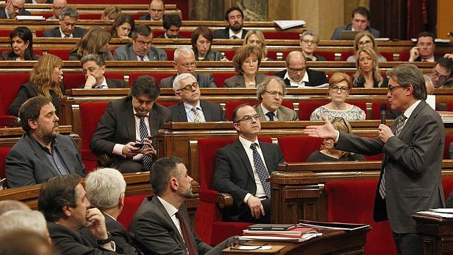 El Parlamento catalán aprueba los presupuestos «fantasma» de Artur Mas