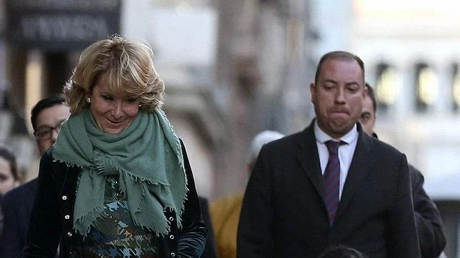 Esperanza Aguirre, tras un acto en Madrid el pasado 4 de marzo