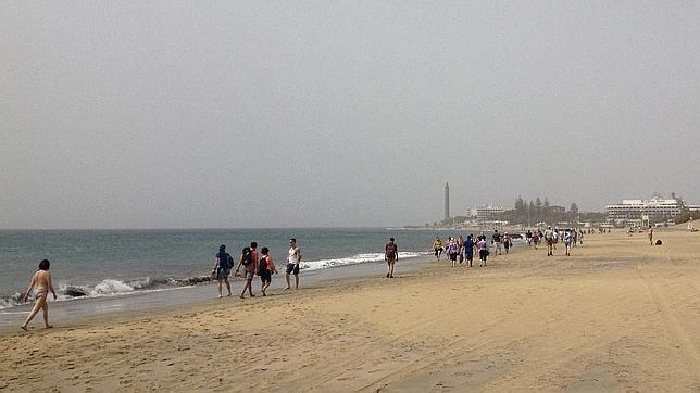 La playa de Maspalomas