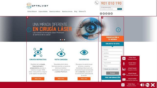 Oftalvist, una web adaptada a personas con varios grados de discapacidad