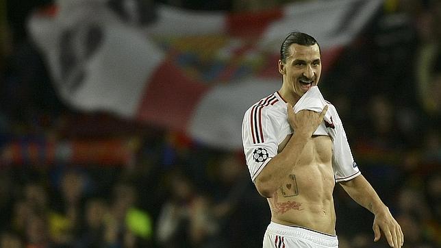 Ibrahimovic, en su época como jugador del Milán