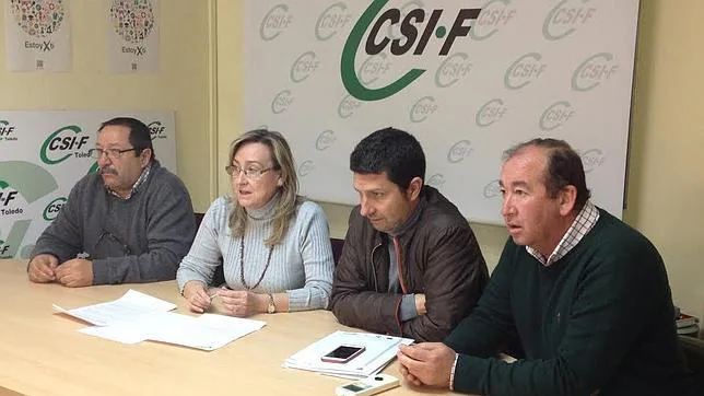 José Luis Domínguez, Mª Ángeles Aguilar, Andrés Cobos y Enrique Cardenal