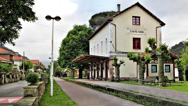 Estación de Puente Viesgo, por donde pasa la ruta