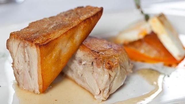 Cochinillo confitado del restaurante La Paloma