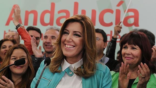 Susana Díaz: «Voy a gobernar en solitario. Hay una mayoría amplia del PSOE»