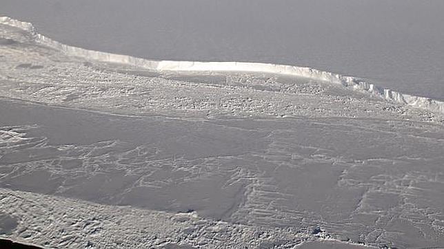 Imagen de la plataforma de hielo de Brunt, en la Antártida occidental