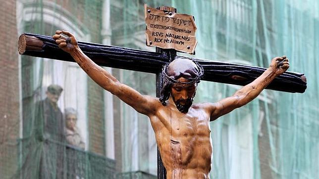 Santísimo Cristo de la Fe en la procesión del Silencio de Madrid