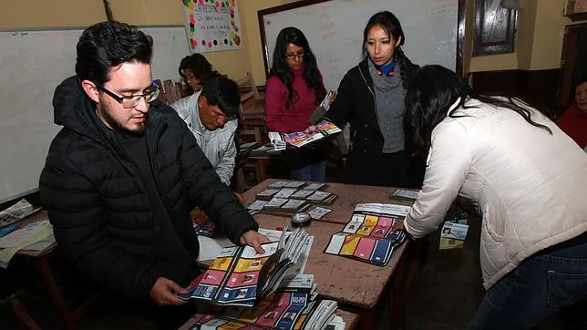 Recuento electoral en Bolivia