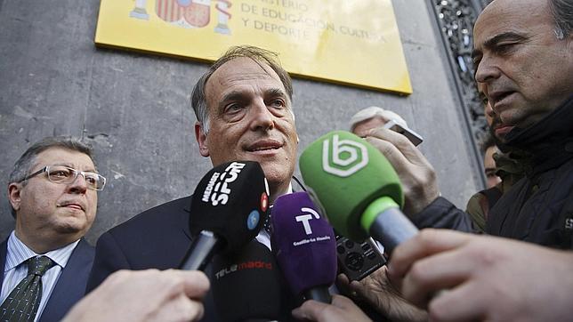 Javier Tebas, presidente de la Liga de Fútbol Profesional