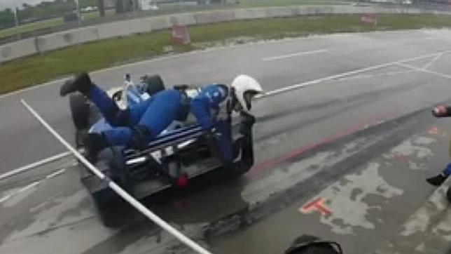 Atropello de un mecánico en la Indycar